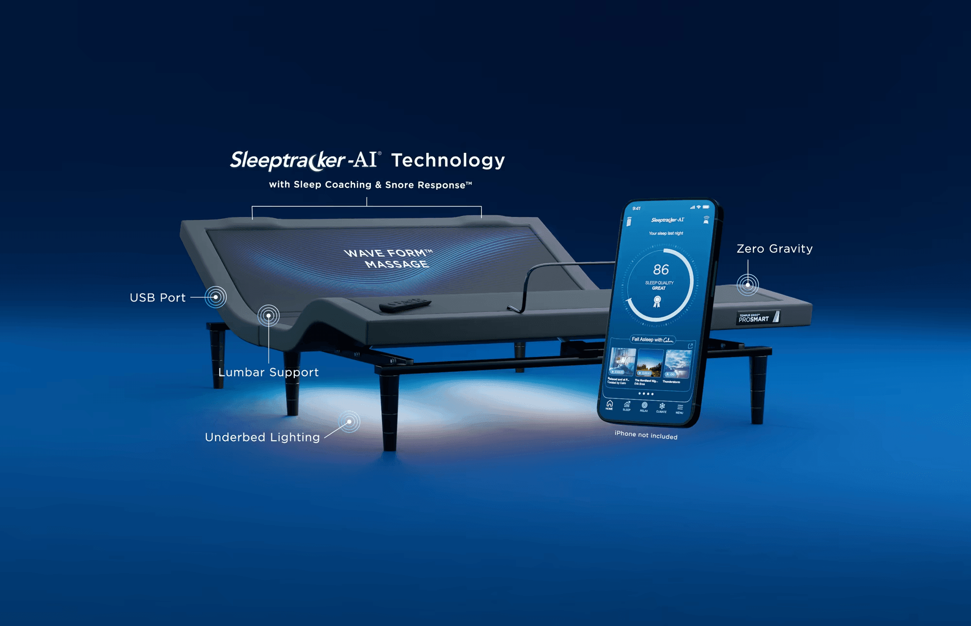 Ergo ProSmart base with Sleeptracker AI technology