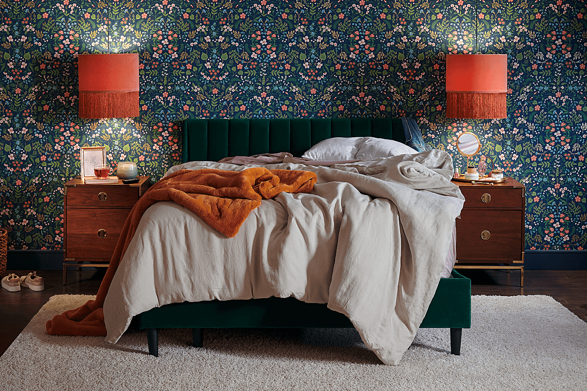Photo of Bed in Maximalist Styled Room