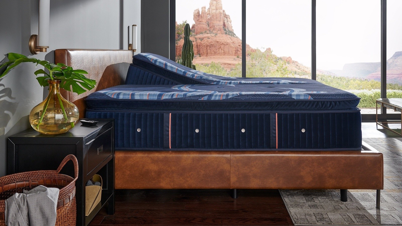 Stearns & Foster Reserve mattress in a styled room