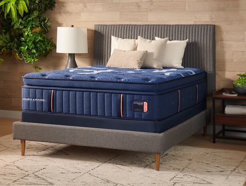 SF Lux Estate mattress on a foundation