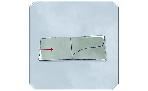 folding a sheet step 11