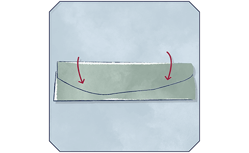folding a sheet step 10