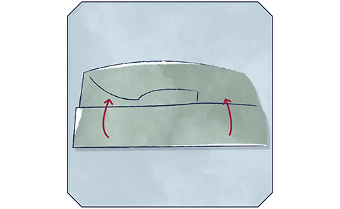 folding a sheet step 9